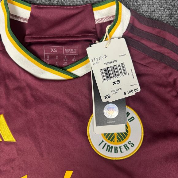 Adidas MLS Portland Timbers 2024 Archive Soccer Jersey Women's XS NWT IM5463 - Picture 4 of 7